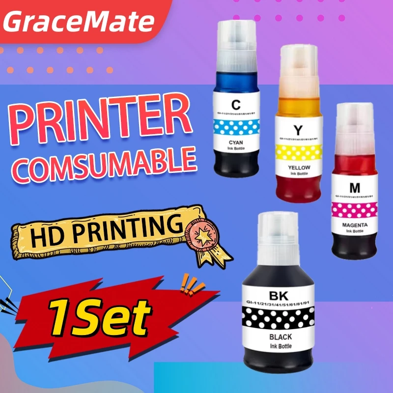 

4pcs GI-81 gi81 Refill Ink Premium Compatible For Canon PIXMA G1820 G2820 G2860 G3820 G3821 G3860 Printer bottle Ink 4 Color