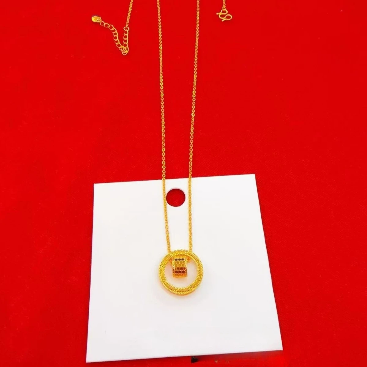 Real 18kt Gold Color Golden Fish Scale Small Waist Necklace for Women Girlfriend Wedding Engagement Party Fine Jewelry Chain