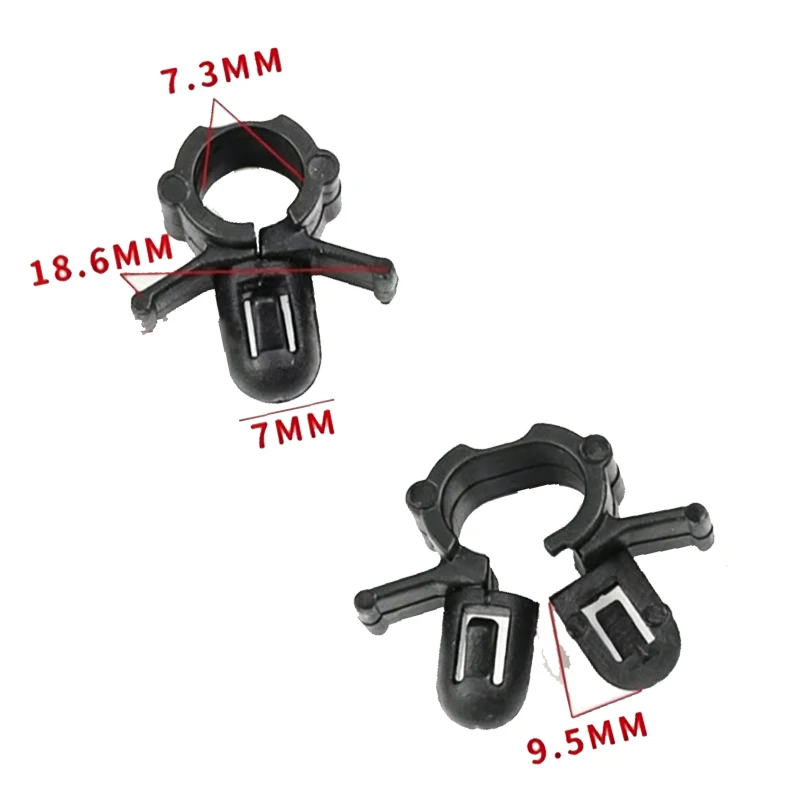 20pcs Universal Tube Bundle Fixing Clip Automotive Plastic Buckle Engine Hood Lock Clip Car Wiring Harness Fixing Clip Accessory