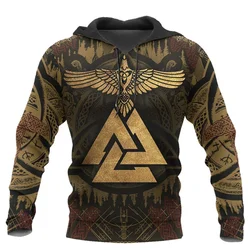 Autumn Winter War Armor Men Hooded Hoodies 3D Printed Lion Viking Harajuku Sweatshirt Unisex Casual Male Jacket Sudadera Hombre