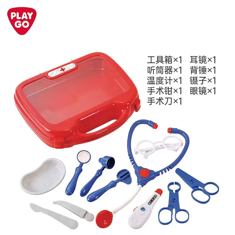 PLAY GO – boîte à outils de Simulation pour bébé, ensemble de jouets pour garçons et filles, Injection, maison pour enfants, jouet stéthoscope