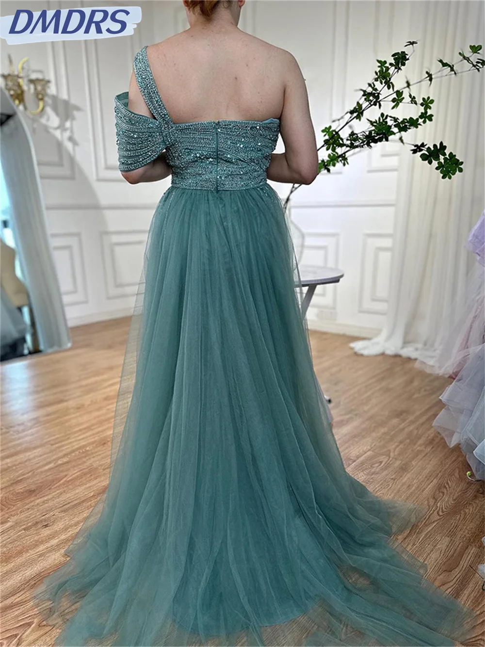 Vestido De noche con cuentas para invitados De boda, elegante vestido De fiesta con alfombra roja, romántico, largo hasta el suelo, 2024