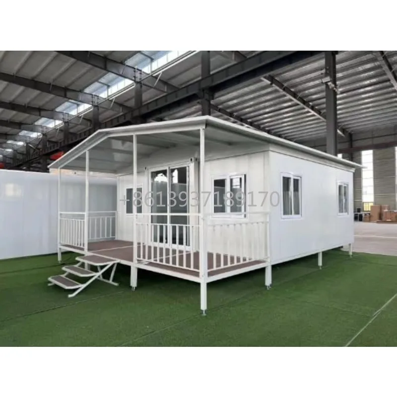 Portable Prefab Container Home 13x20 ft Mobile Expandable with Windows and Doors Multi-Purpose for Office Shop Guard House