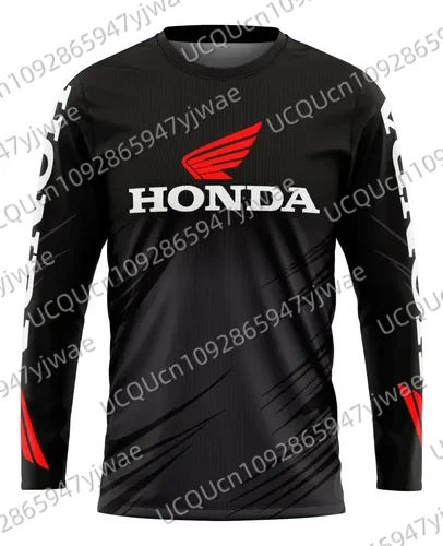 

Playera Motociclista Байкер Honda Быстросохнущая дышащая футболка с длинными рукавами Honda для верховой езды Топы для мужчин и женщин