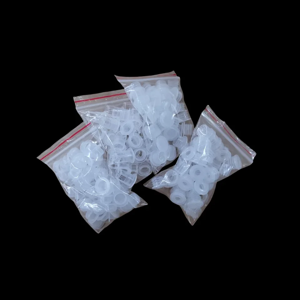 18R Essential Oil Bottle Plug  for Leak-Proof Inner Stopper Drop Stopper Silicone Cap PlasticConcave T-Type Flat Stopper - Image 2