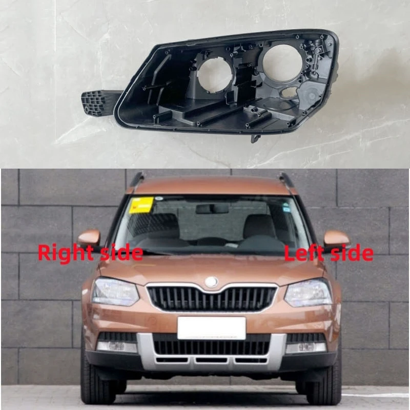 For Skoda Yeti 2013 2014 2015 2016 2017 Headlight Base Headlamp House Car Rear Base Auto Headlight Back House