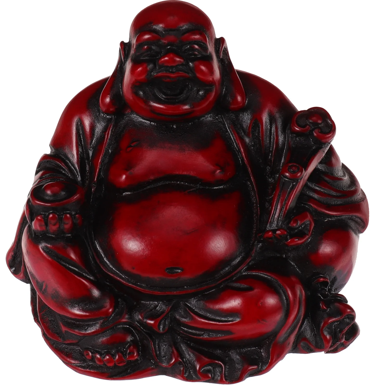 Happy Buddha Figurine Extra Large Statue Vintage Decor Laughing Good Luck Ornament