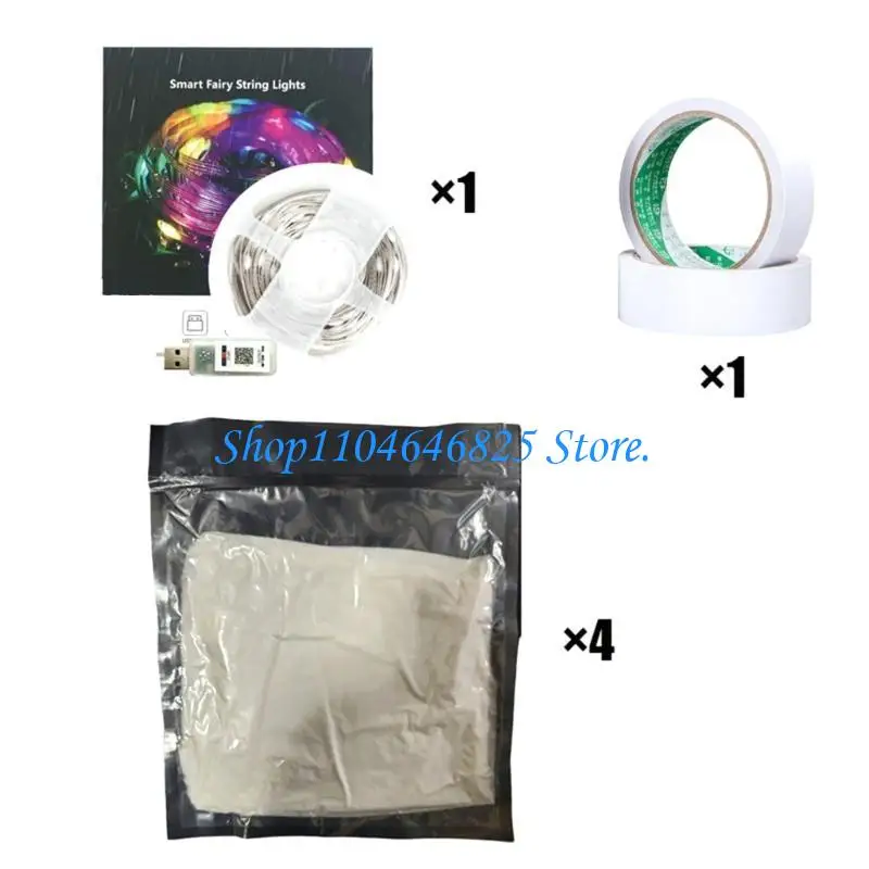 

Набор облачных светильников ручной работы, подходит для взрослых и детей, регулируемая яркость, 5 м, милый ночник в доме