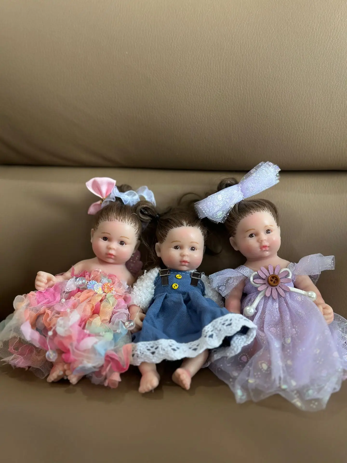 Mini Doll 16 cm Whole Body Soft Silicone Vinyl Preemie Full Body Silicone Baby Doll Lifelike Reborn Doll Surprice Children Gift