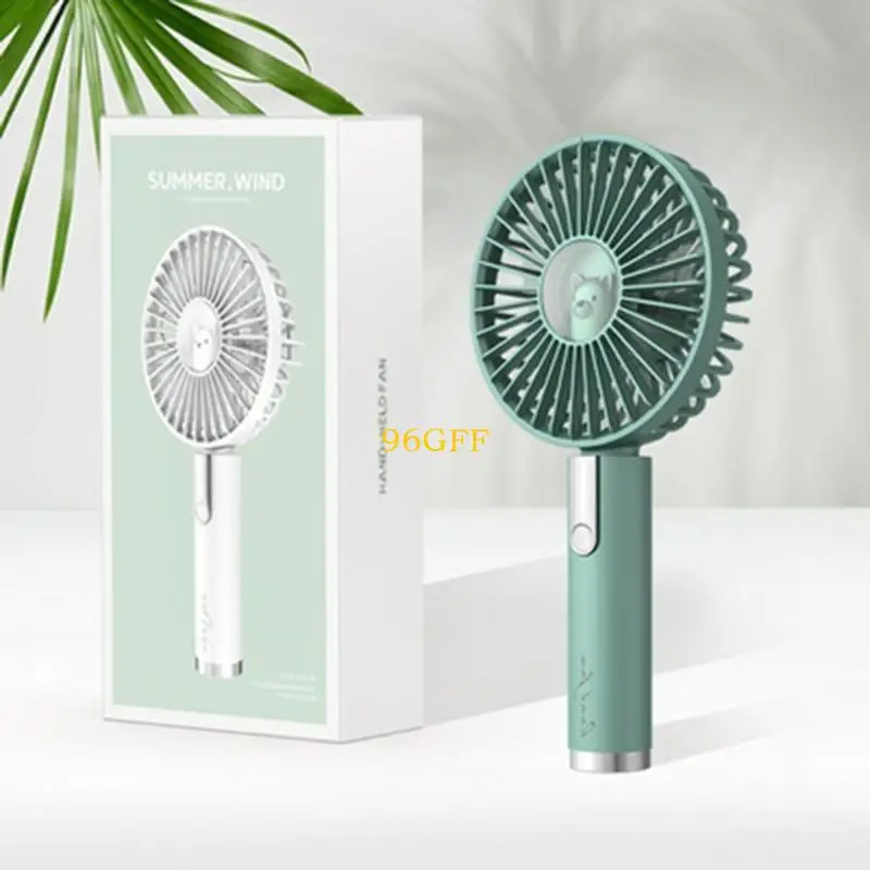 96GF مروحة سطح المكتب Mini Mini Mini مع بطارية USB Fan 3 Speed ​​Mini Handheld Fan