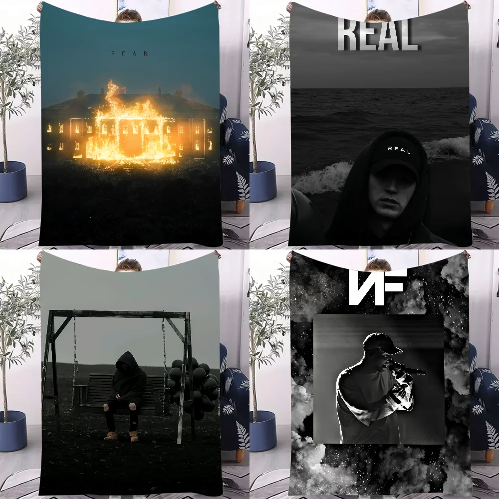 NF FEAR Rapper Blanket Design Lightweight  For Dorms, Naps, Living Room, Office,Sofa,All-Season