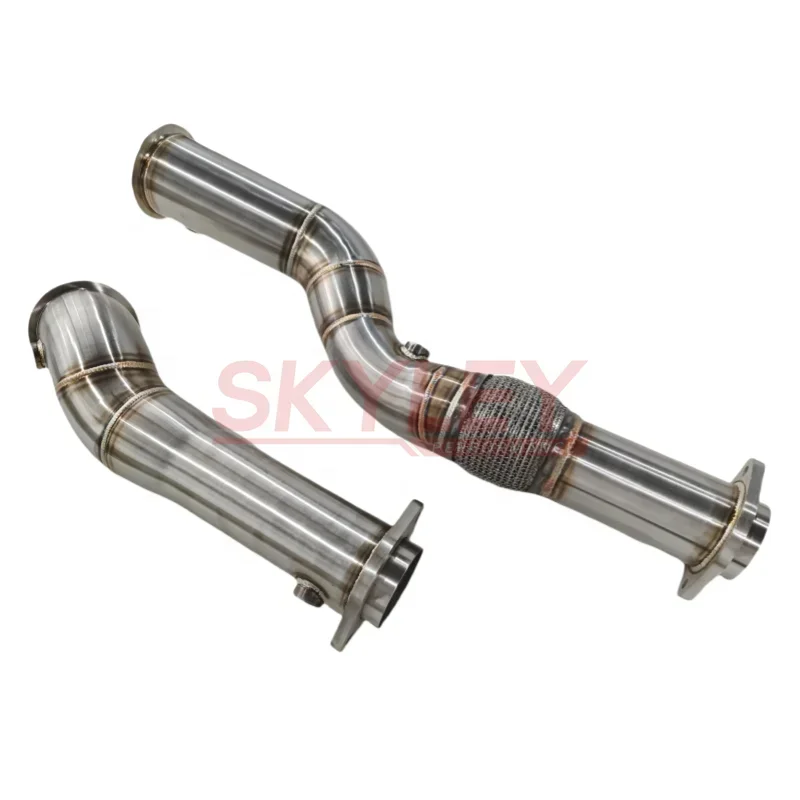 In Stock For BMW 3.5 Inch To 3 Inch M3 M4 G80 G82 G83 G87 G8x SS304 Exhaust Downpipe 1 Set Logo Accepted