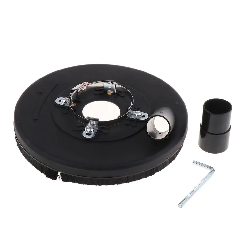 

Универсальный шлифовальный пылезащитный кожух для угловой шлифовальной машины 7 дюймов/180 мм подходит для лепесткового диска и обхвального круга для каменной смолы, бетона