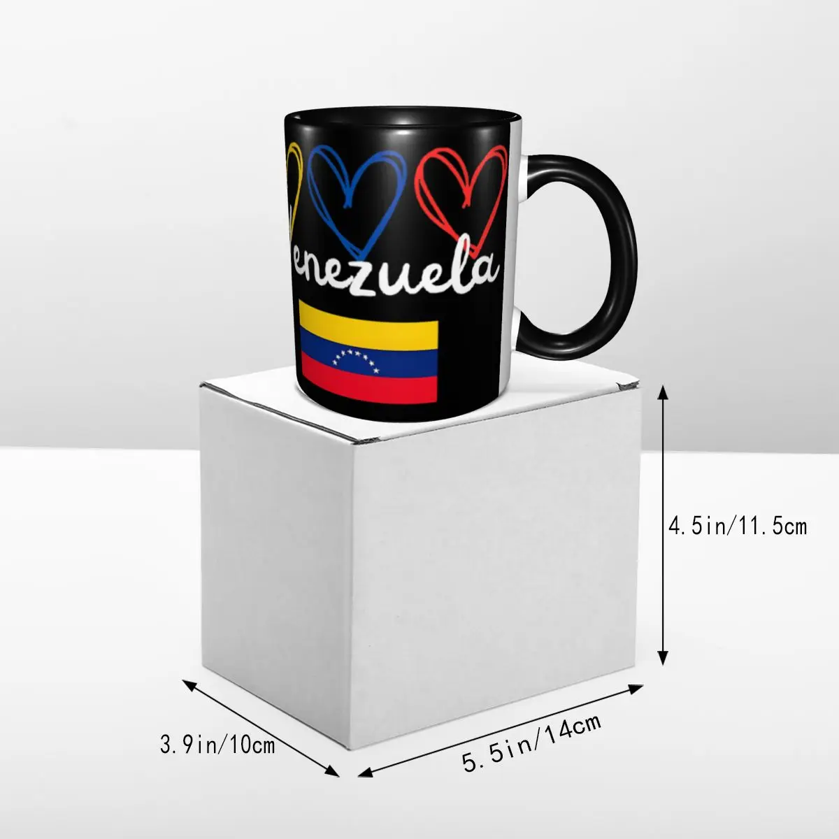 Venezuela Heart Coffee Mugs Funny Venezuela Flag Tea Cups For Home