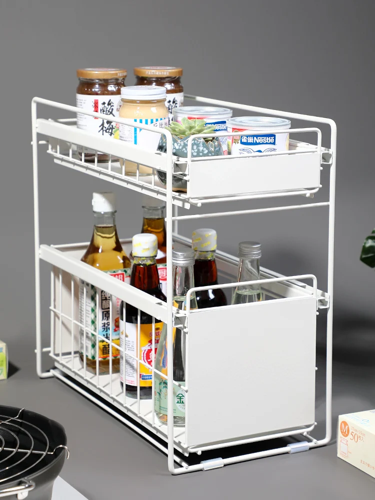 Japanese Sle Kitchen Cabinet Diware Storage Ra Slide-Out Bowl Plate Separator Organizer Der Utensil Cup Iron Ra