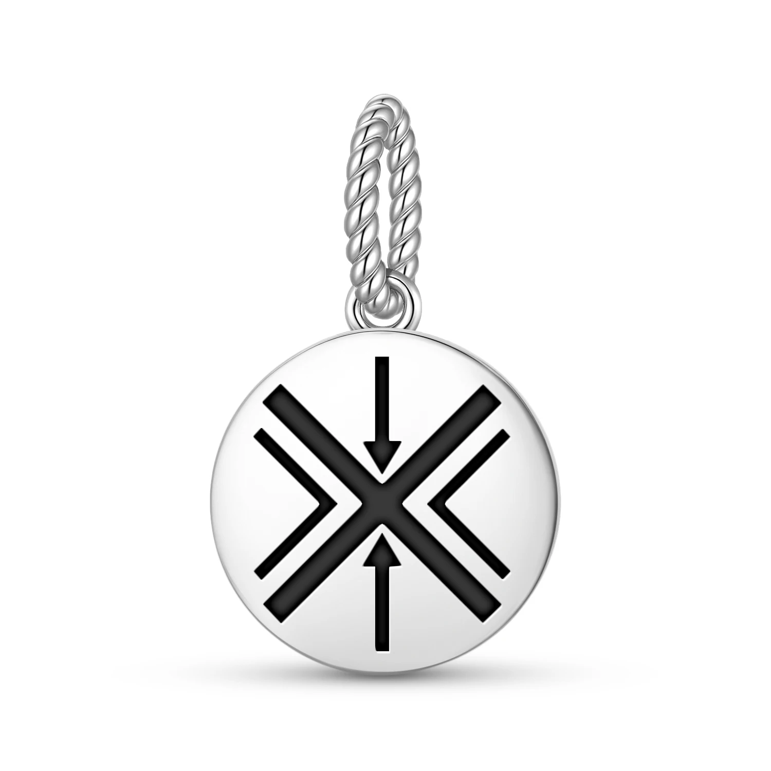 

Native Rock Art Immortality Pendant 925 Sterling Silver Symbol Charm Bead for Women Bracelet Necklace Jewelry Fashion
