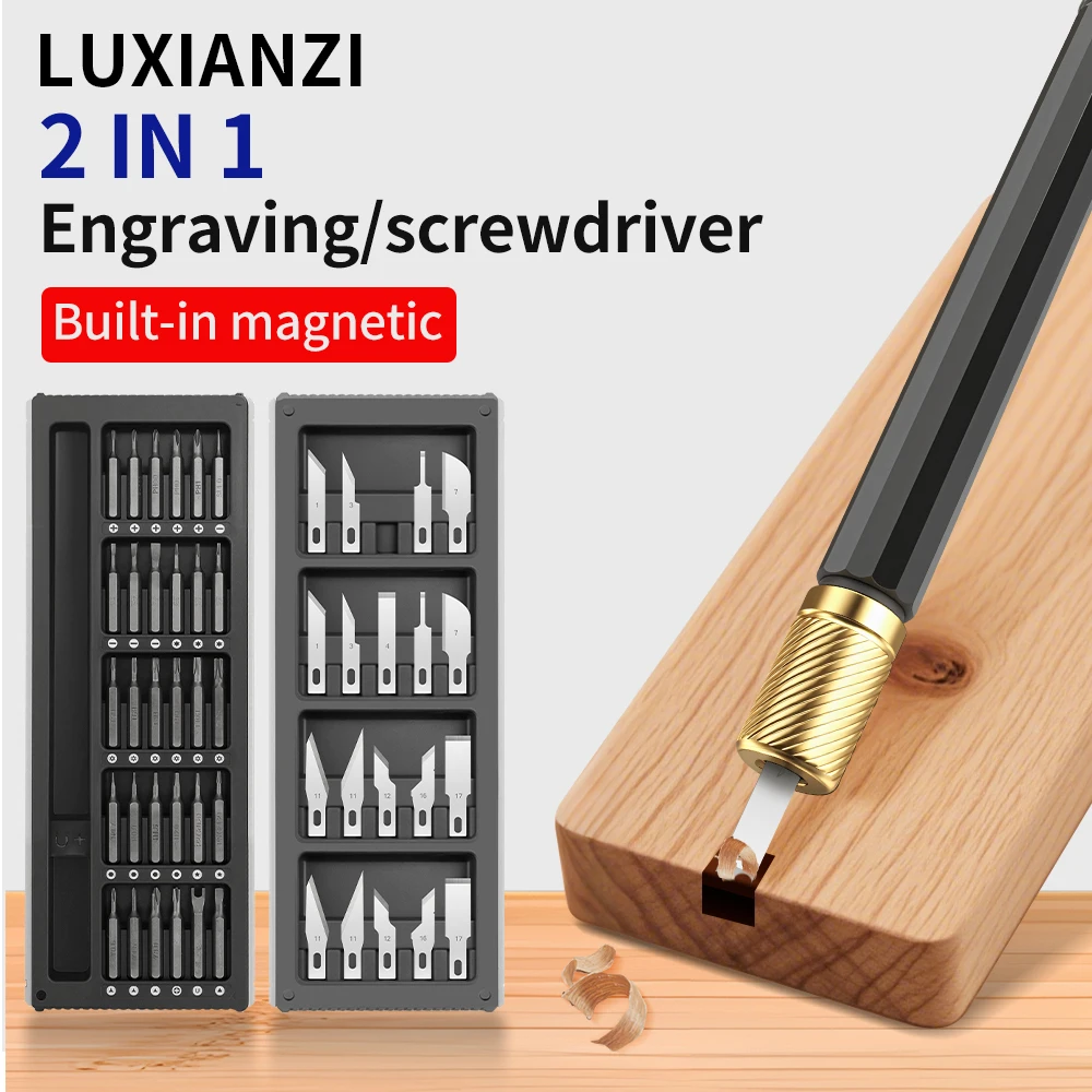 

LUXIANZI прецизионная отвертка, набор гравировальных ножей для электроники, компьютера, мобильного телефона, печатной платы, камеры, разборки, ремонт, ручной инструмент