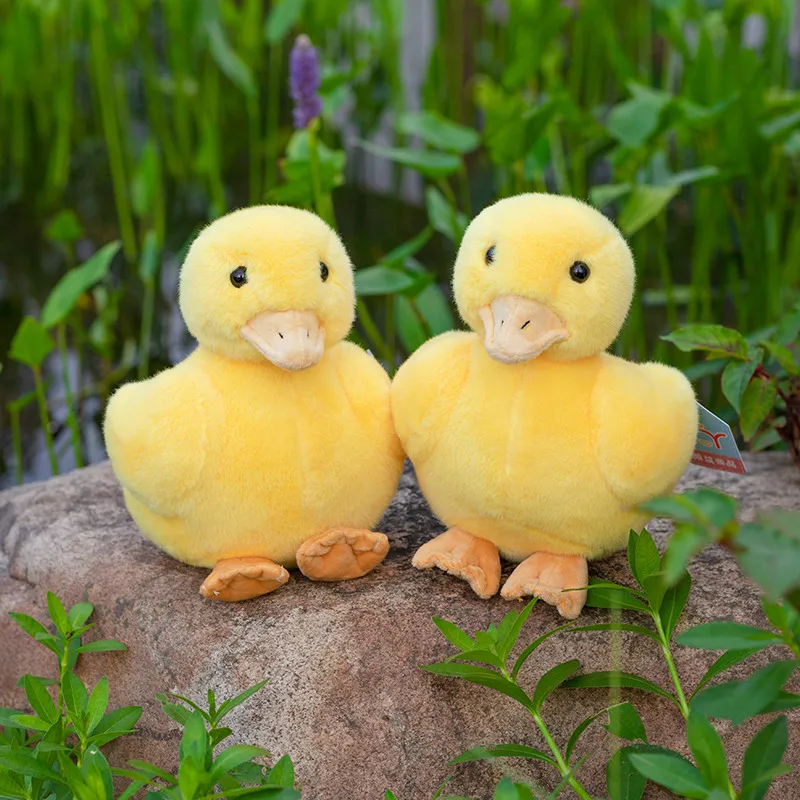 

Simulation Wild Lovely Little Yellow Duck Plush Toys Fluffy Stuffed Soft Animal Accompany Doll Baby Kids Sleeping Toy Home Decor