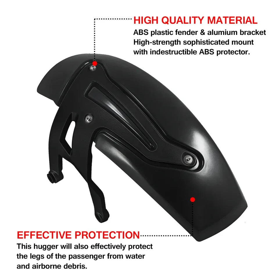 Pare-Éclaboussures Moto Garde-Boue Arrière Compatible BMW R1200GS 2008-2012 - Tire Hugger Noir