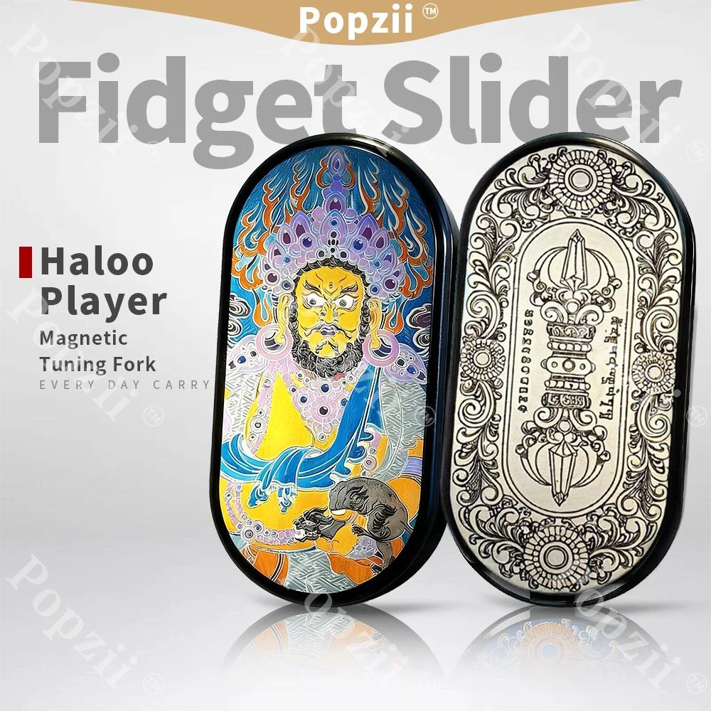 

HALOO PLAYER Желтый Джамбала Магнитный камертон Push Slider Циркониевая игрушка-непоседа Офисные гаджеты для снятия стресса Игрушки для тревоги