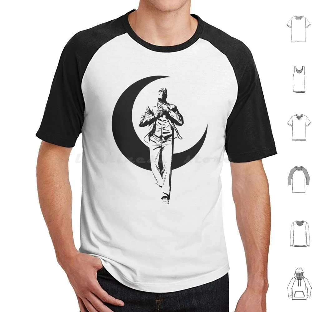 Camiseta Mr Knight talla grande 100% algodón Moonknight Moon Knight Comics Moon Knight Oscar Issac Oscar Moon Knight película Khonshu