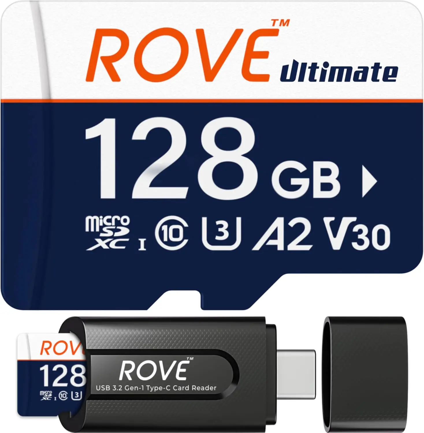 

Ultimate 128GB Micro SDXC Card with USB-C Reader, 170MB/s for Dash Cams, Android Phones, Tablets & Gaming