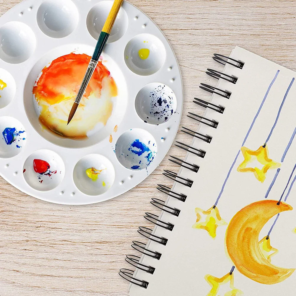 

15 Pcs Mixing Tray for Watercolor Art Supplies Pigment Storage Painting Plate Lightweight for Students