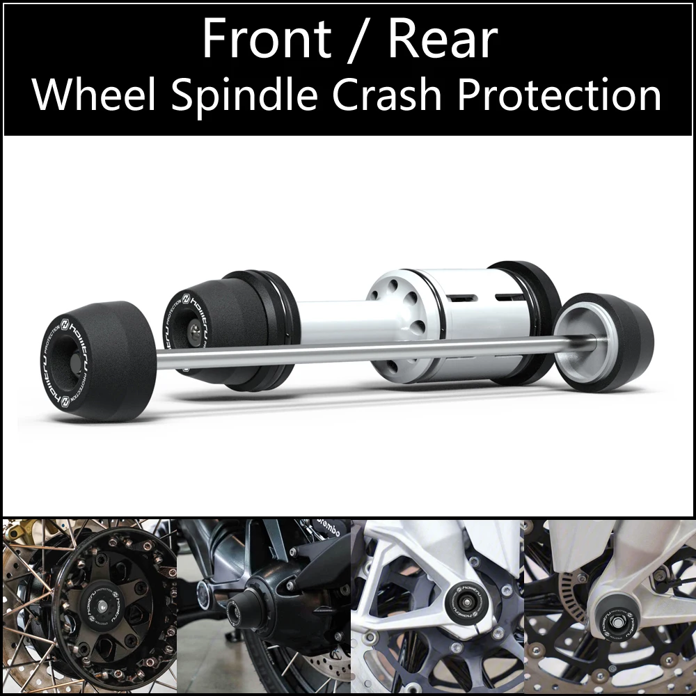 For BMW  R nineT / Pure / Racer / Scrambler / Urban G S GS  / 2017-2023 Front Rear wheel Spindle Crash Protection