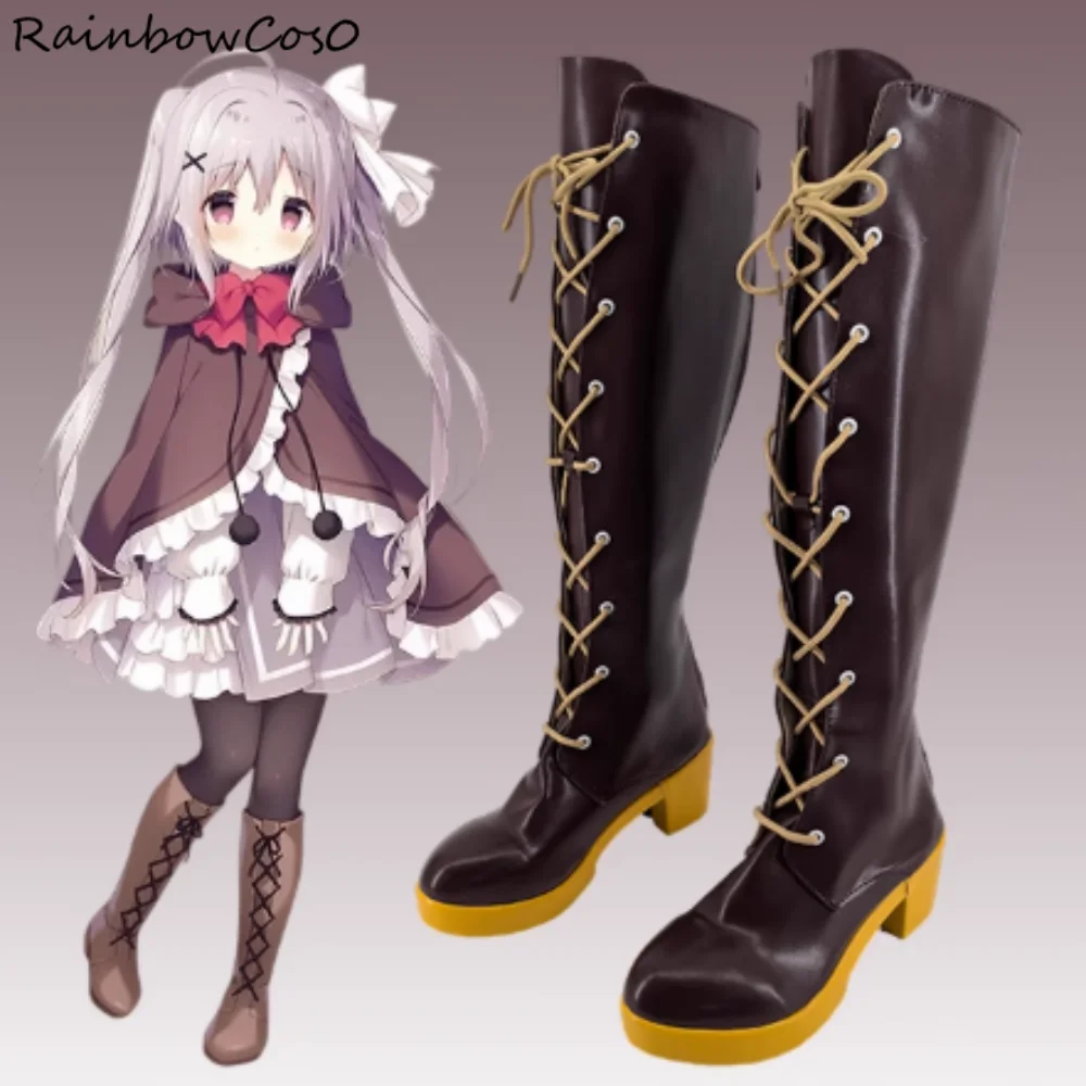 Kazamata naris noir hoshizora tetsudou para shiro no tabi hoshishiro hoshitetsu cosplay sapatos botas jogo anime festa w5076