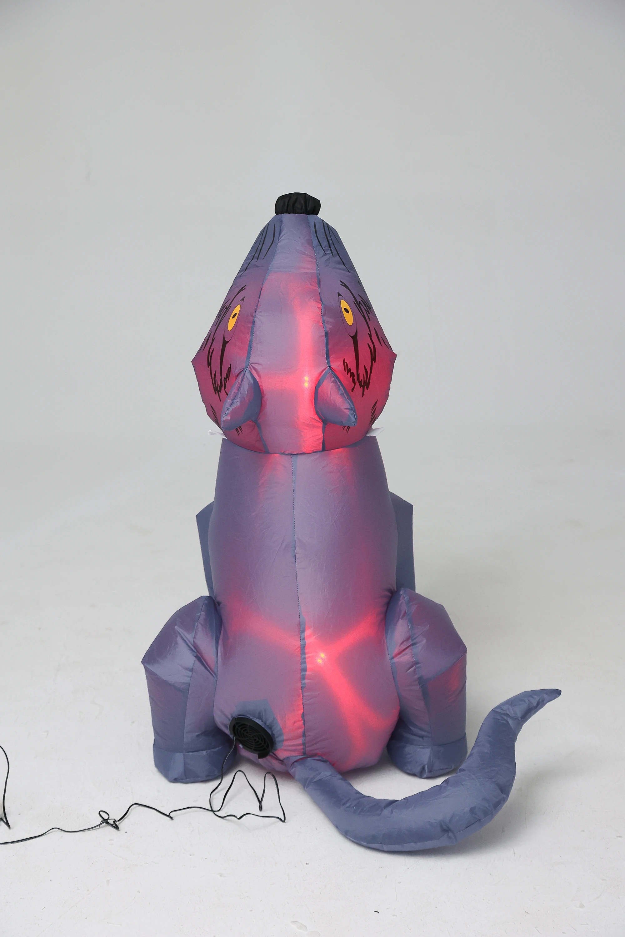 3ft Halloween Inflatable Howling Gray Wolf, LED Light Up Spooky Werewolf Yard Decoration