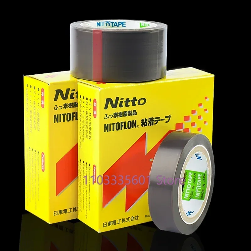 

10 Pcs T0.08mm*W(13mm,19mm,25mm)*L10m Japan NITTO DENKO Tape NITOFLON Waterproof Single Sided Tape 903UL Original high quality