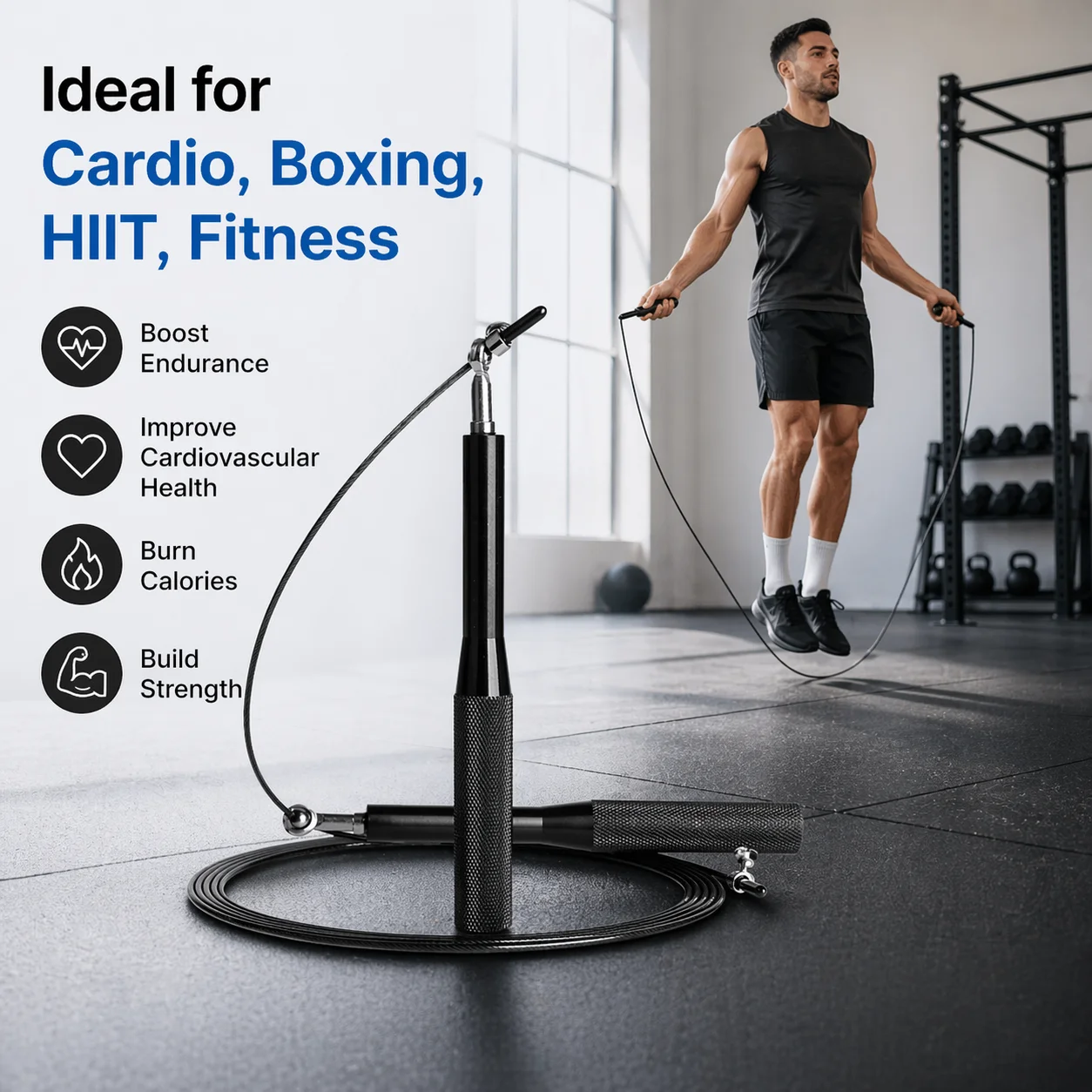 Verstellbares Springseil mit S – Jump Rope Speed Bearing Bewertung und Preis
