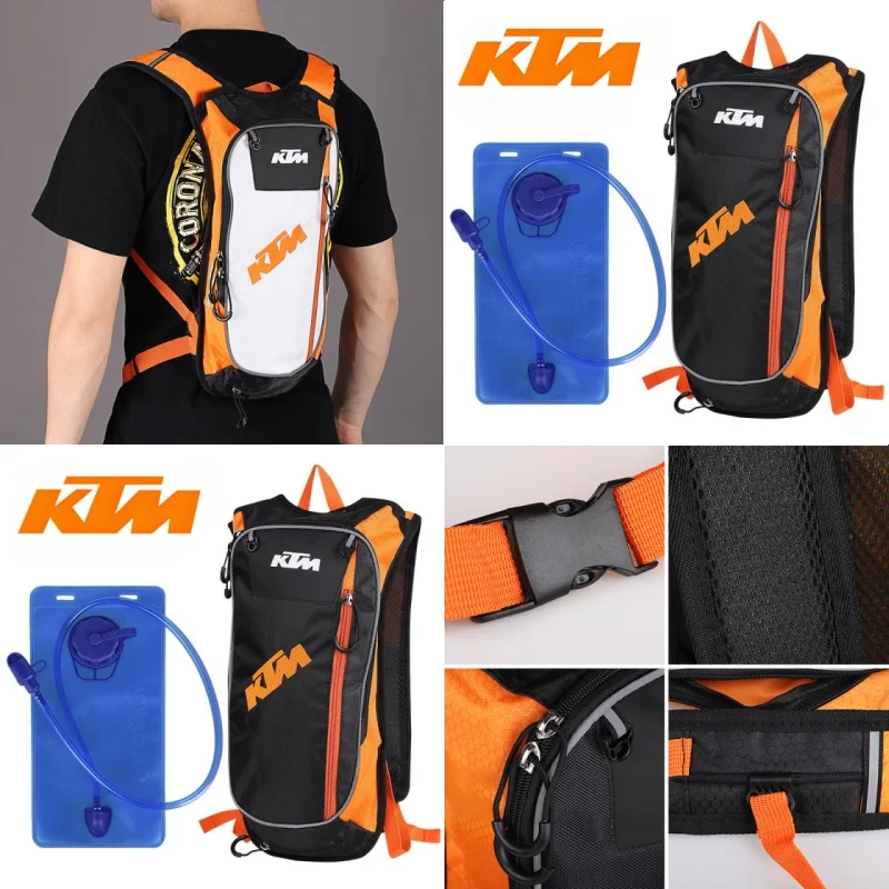 ktm-デュアルショルダーハイドレーションバックパック、オフロードバイクバックパック、ライディングアウトドアレーシングバックパック、旅行ハイキングバックパック
