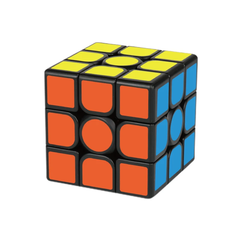 Magic Cube 3x3x3 Nero Adesivo convenzionale puzzle antistress gioco professionale di velocità liscia regalo giocattolo per bambini