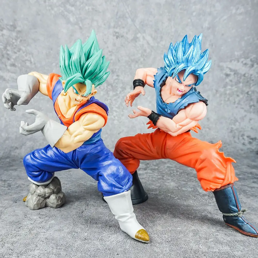 دراغون بول واقفة شخصية أكشن PVC ، DBZ Goku ، سوبر سايان فير ، فيلم أزرق غامق ، 19 لعبة نموذج نباتي برولي ، هدايا