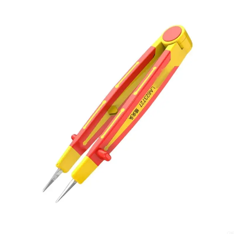 

Insulated Tweezers for Prevents Accidental Electric Shock Gripping Large Items C7AC