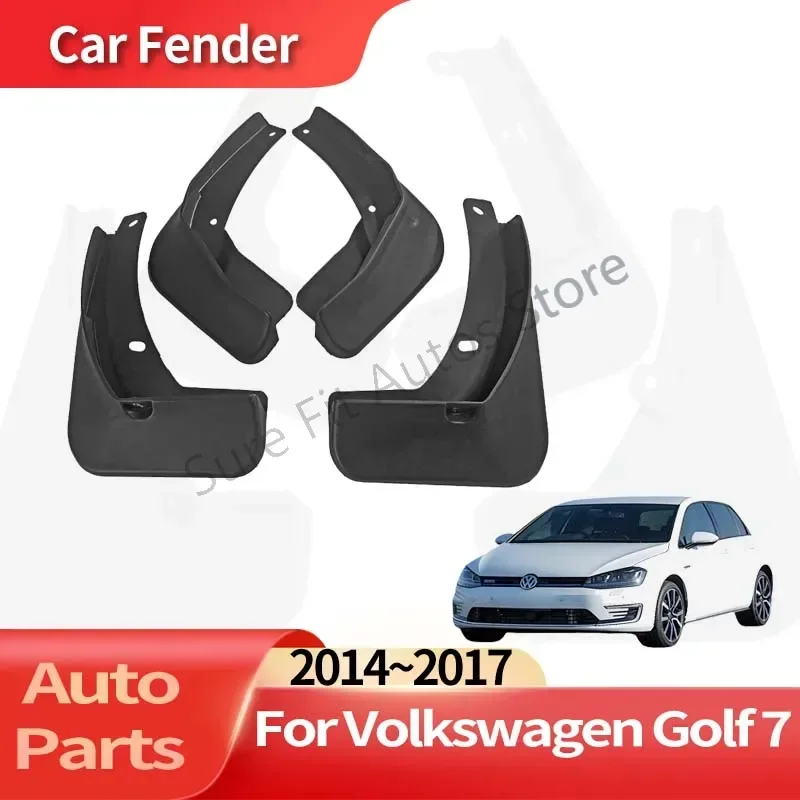 

Auto Accessories For Volkswagen Golf 7 2014~2017 Hatchback Car Fender Anti-sand Splash Mud Guard Skin Punch-free Installation