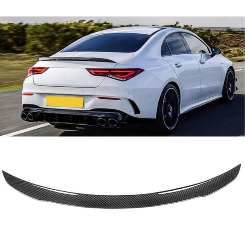 CARBON FIBER ABS REAR WING TRUNK LIP SPOILER FOR Mercedes Benz W118 C118 CLA35 CLA45 CLA180 CLA200 CLA250 AMG 2019 2020 2021