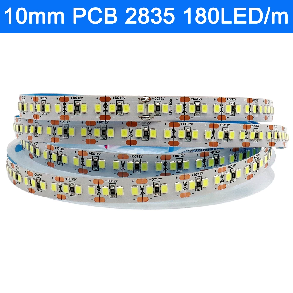 5m 5V 12V 24V DC 2835 LED Strip SMD Tape Light Ribbon 120/180/240/480LEDs/m Natural White / Warm White / Cold White Home Decor