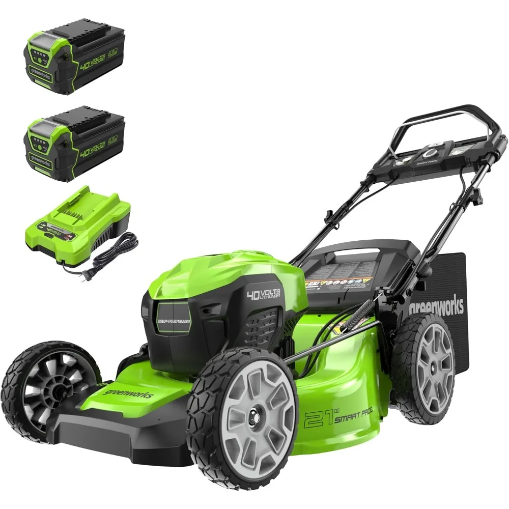 

40V 21" Brushless Cordless(Smart Pace/Self-Propelled) Lawn Mower (75+ Compatible Tools),(2)4.0Ah Batteries and Charger Included