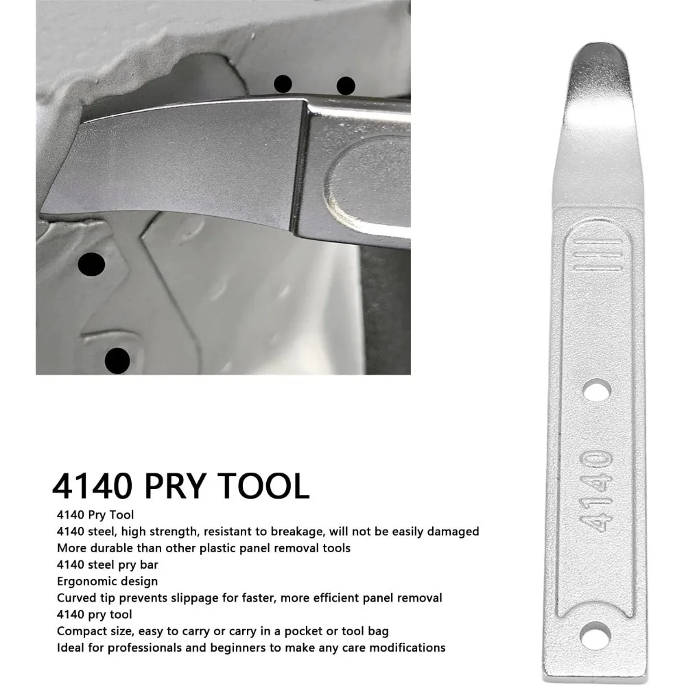 4140 حدق الصلب أداة الصفائح المعدنية حدق أداة سيارة تقليم أداة إزالة الصواميل عدة قضيب رفع أداة لوحة الباب #5