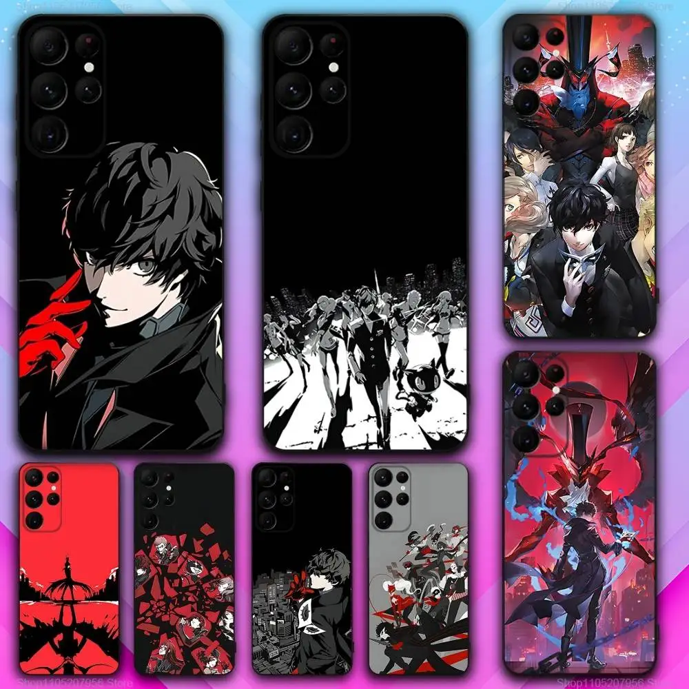 

A-Amamiya-Ren Game For Samsung S30,S25,S24,S23,S22,S21,S20,Fe,Lite,5G,Ultra,Plus Black Soft Phone Case