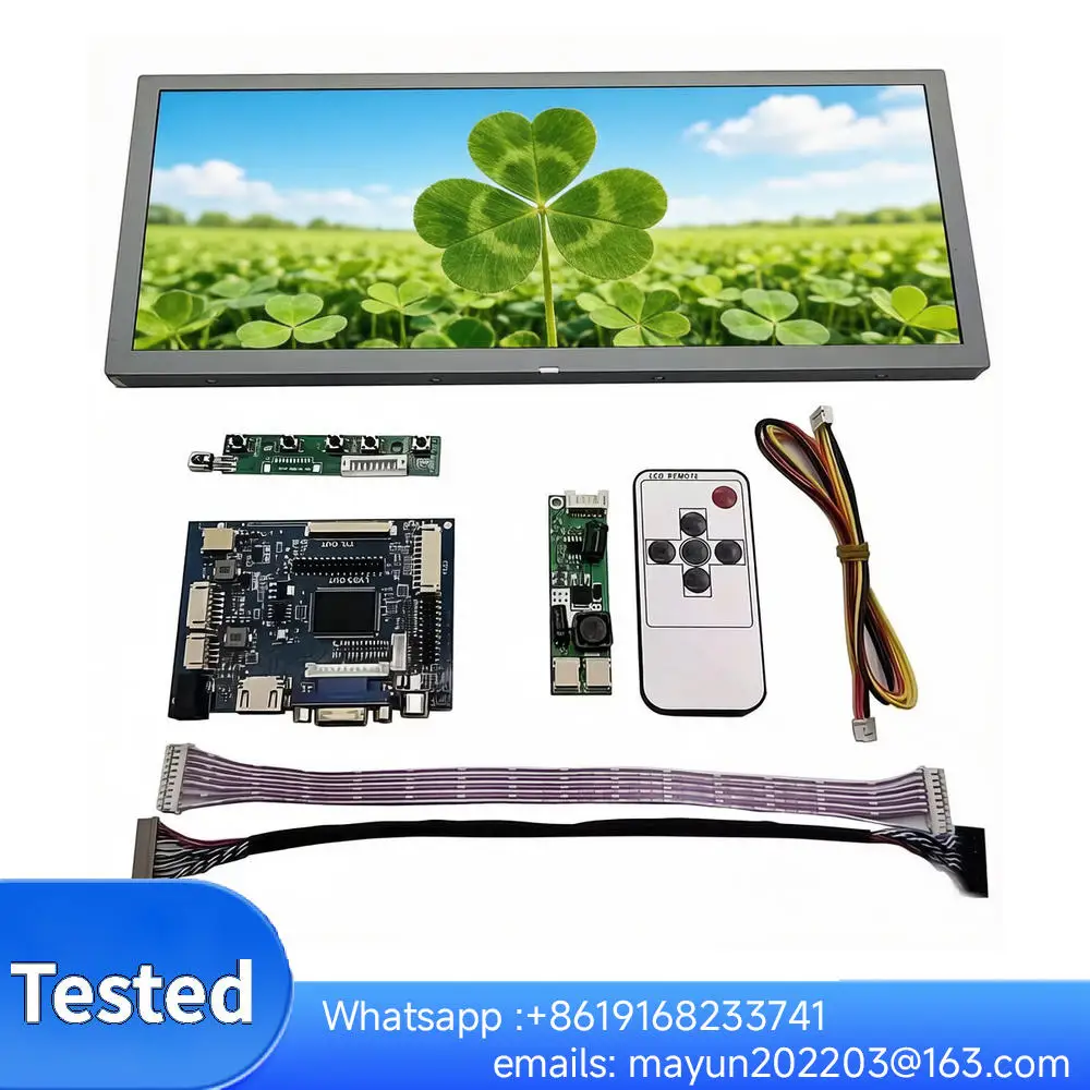 

LQ123K1LG03 12.3 inch 1280x480 DVGA TFT LCD Screen with HDMI VGA DVI AV Controller Board