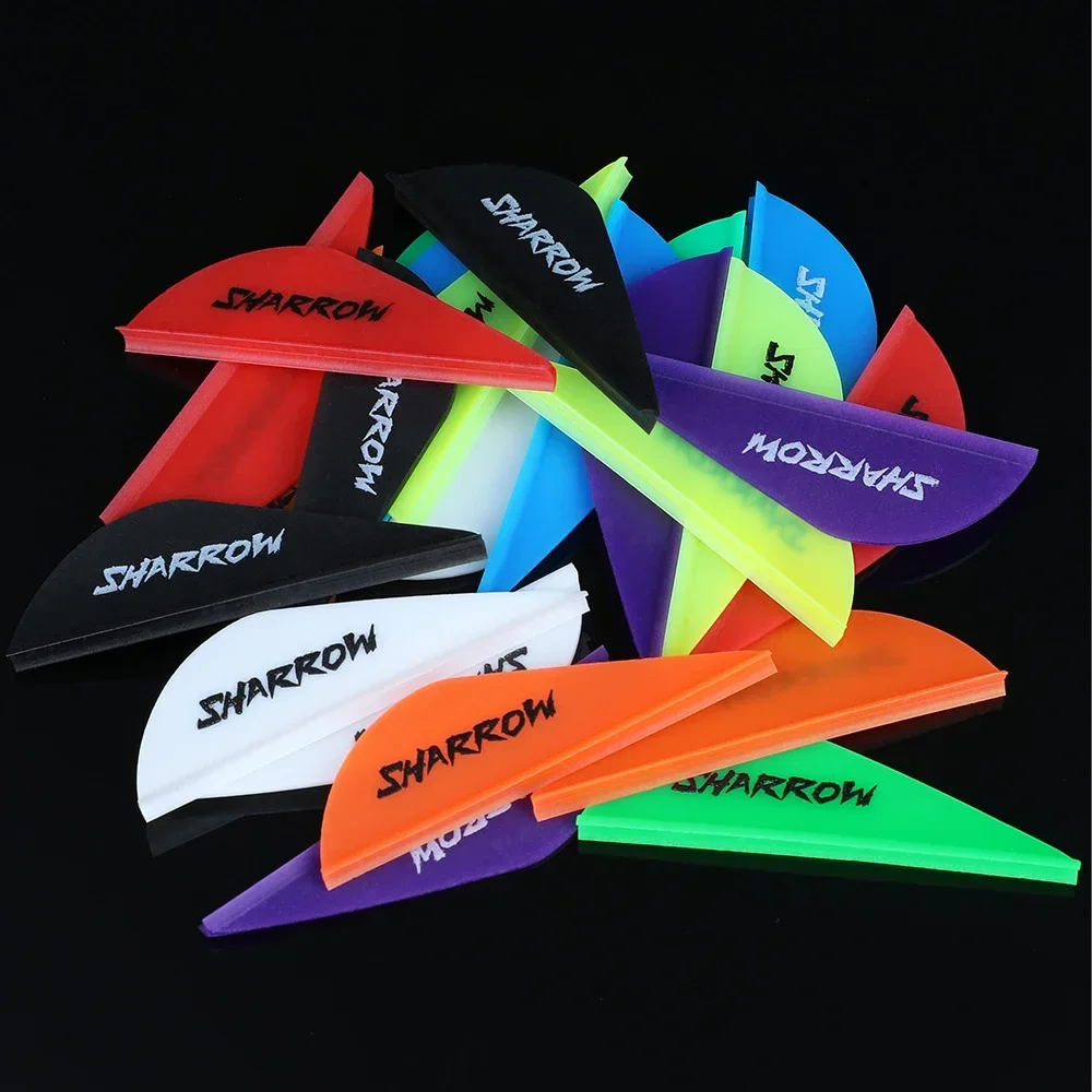 50/100pcs Archery 2Inch Arrow Rubber Feather Compound Recurve Bow Shooting Arrow Vanes Fletching DIY Outdoor Hunting Accessories