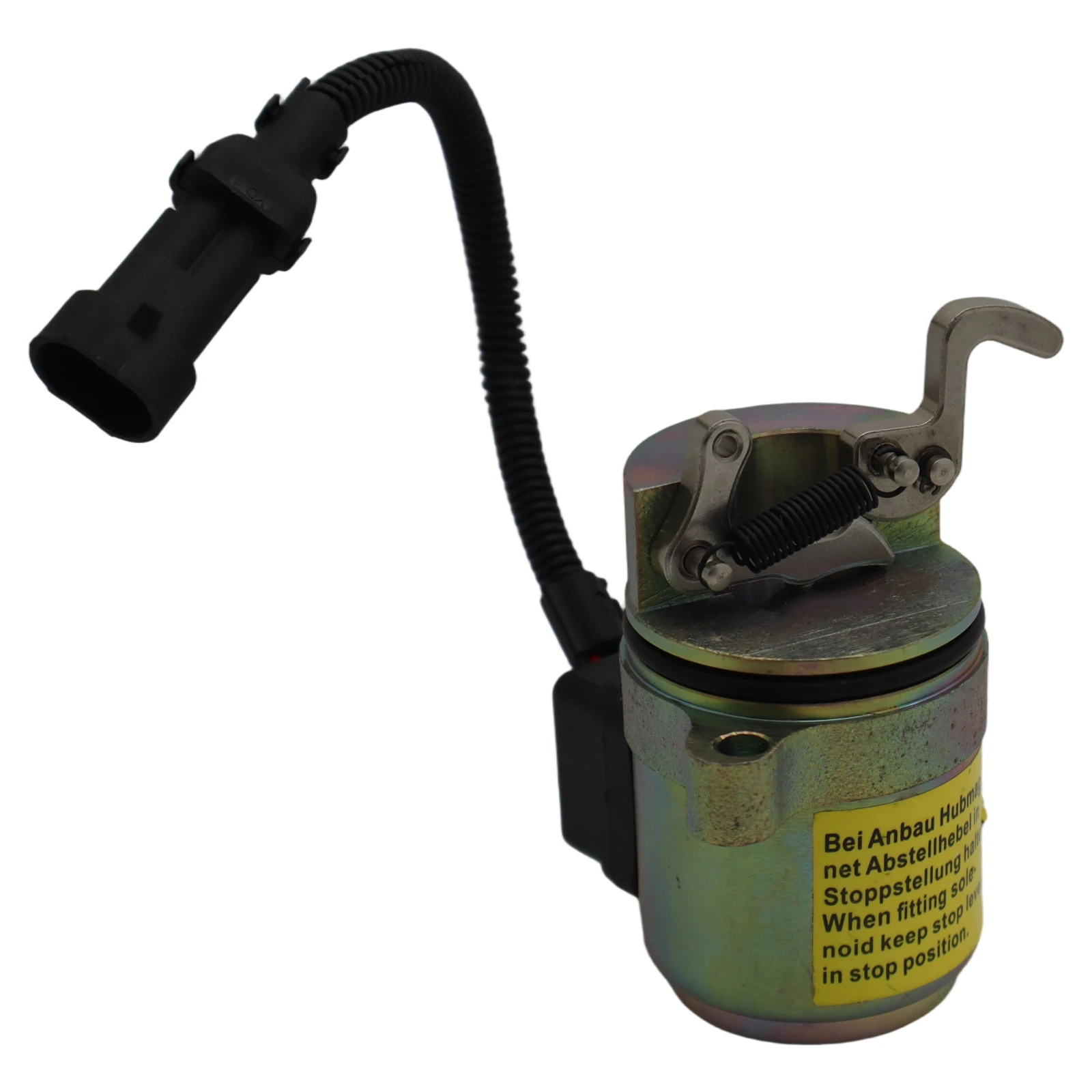 12V Fuel Shut Off Solenoid 6680121 04287583 Compatible for Linde Forklift BF4M2011 BF4M2012