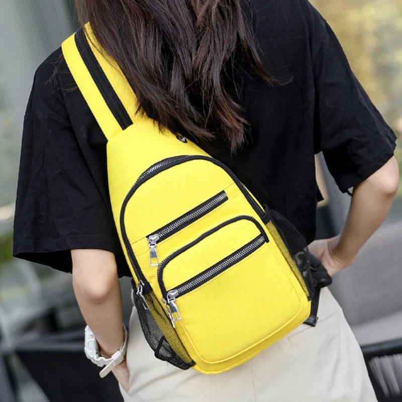 

Chest Bags Female New Fashion Outdoor Leisure Satchel Waterproof Oxford Cloth Crossbody Bag Multifunctional Shoulders Backpacks