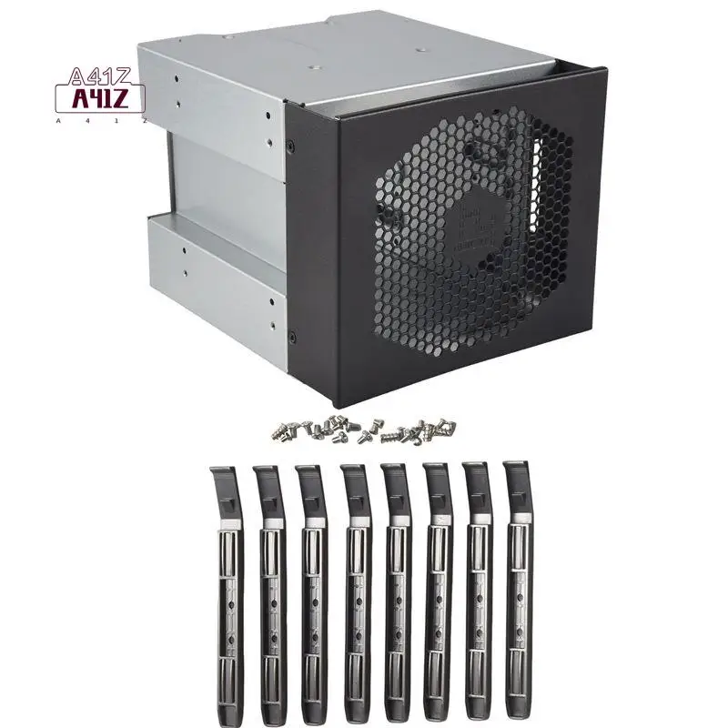 A41Z-4-Bay Large Capacity HDD Hard Drive Cage Rack 5 Inch 3 X Optical Drive Bays To 3.5 Inch SAS SATA Hard Drive Tray Caddy