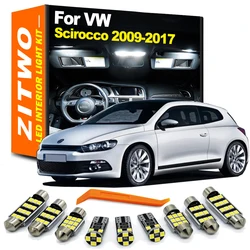 ZITWO 11Pcs Für VW Volkswagen Scirocco R 2009 2010 2011 - 2014 2015 2016 2017 LED Innen Licht Stamm courtesy Lampe Kit Canbus