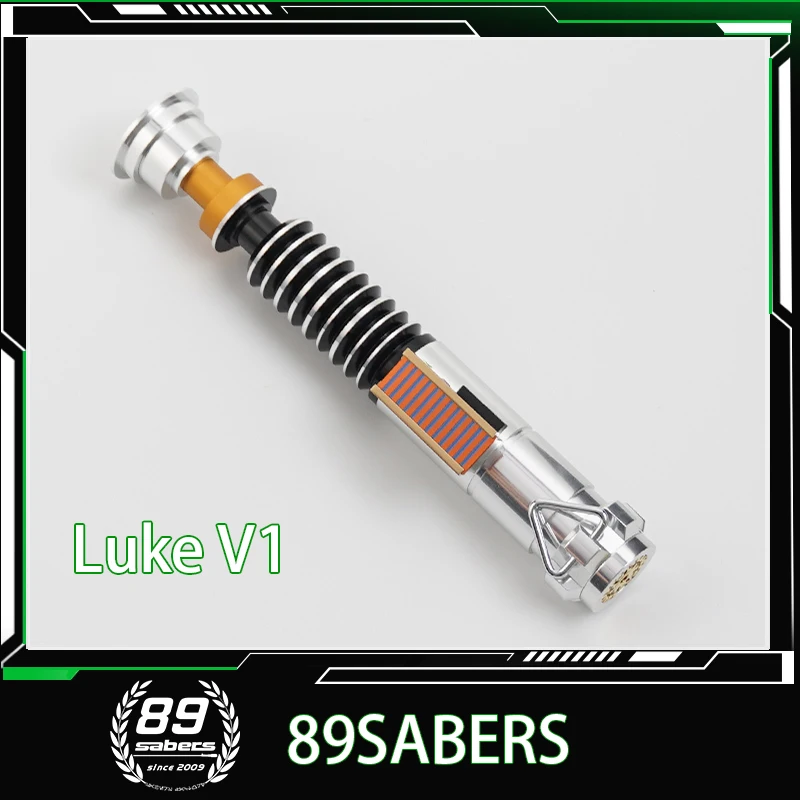 

89SABERS Люк ROTJ Hero Lightsaber, цельнометаллический материал, реквизит для киносъемки размеров 1:1, с 19 комплектами звуковых шрифтов и световых эффектов