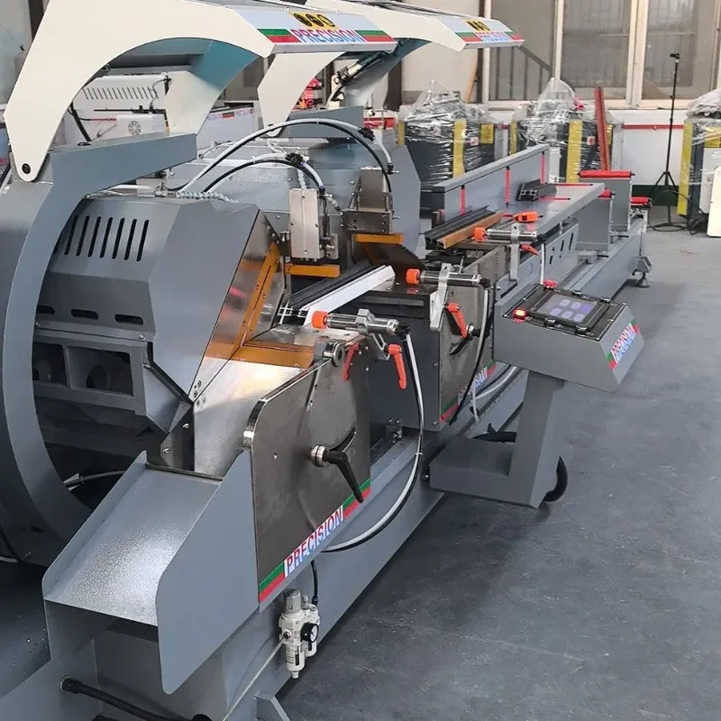 Manufacturers supply aluminum double-head saw, doors and windows numerical control double-head precision cutting saw 550 45